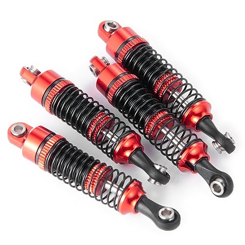 52mm Shock Absorber Damper Upgrade Parts, Red | For 1/18 TRX4M, RC Crawler Car - color: Red