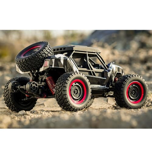 Scy 16106 1/16 Remote Control Off-Road Car AWD Rc Electric Desert Truck Light System Charging Protection Rc390 Motor 30A Esc Hobby Grade Model for Adult Hobby(Dark Gray) - color: Dark Gray
