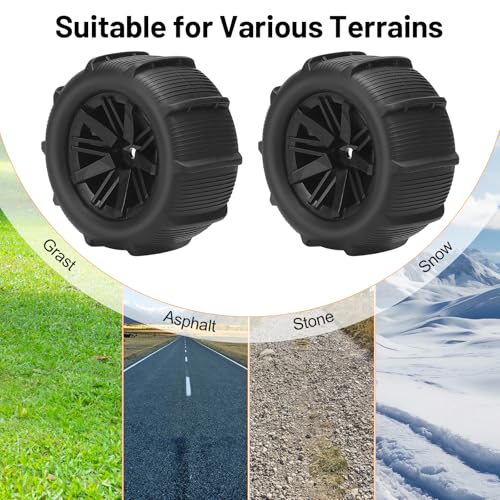 1/16 RC Tires, daitoku RC Paddles Buggy Tires 12mm Hex Hub RC Car Beach Tires for SCY MJX HBX H16 16889 16890 16890A H16E H16BM H16GT H16DR HB17 144001 144002 124016 Master RC Car