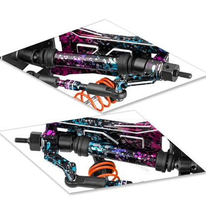 RC Drive Shaft CVD Axles Upgrades Part for 1/10 Slash VXL 4X4,Rustler VXL 4X4,Stampede VXL 4X4,#45 Steel Front Rear Driveshaft with Hex,Colorful - color: Colorful - Upgrades