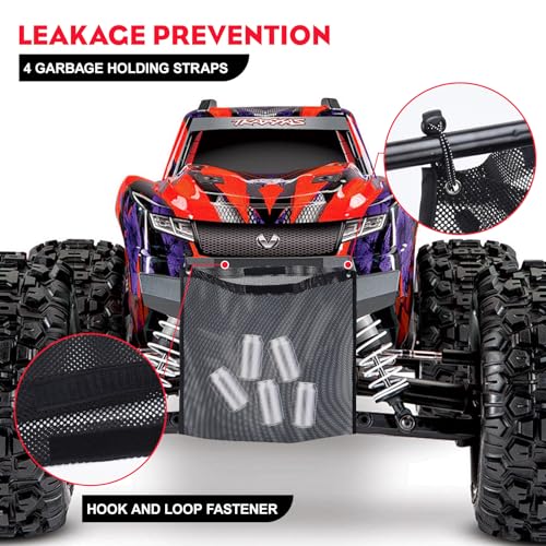 2 Pcs TV Trash Sack PVC Mesh Bag Compatible With Polaris RZR, Can-Am, CFMOTO, Teryx, Mule, Arctic Cat, Pioneer, Golf Cart and most models(BLACK) - color: black