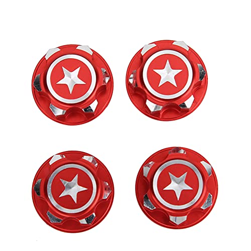 17mm Hex Wheel Nut, Aluminum Alloy Lightweight Durable RC Car Wheel Nut Set of 4 for RC Enthusiasts Hobbyists Racing Off-Road Vehicles
