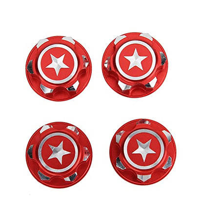 17mm Hex Wheel Nut, Aluminum Alloy Lightweight Durable RC Car Wheel Nut Set of 4 for RC Enthusiasts Hobbyists Racing Off-Road Vehicles