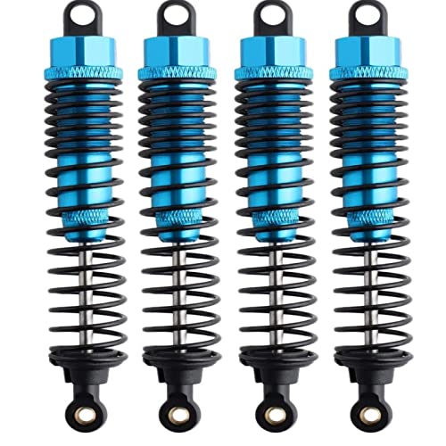 Redcat Gen7 4pc Front Rear Aluminum Shocks - 110mm Oil Sports Pro Shocks for Everest 10, Gen 8 v2 Volcano Epx Pro RidgeRock Wendigo 1/10 Rc Crawler - Blue - color: blue