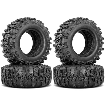 OGRC 0.7" RC Tires All Terrain RC Crawler Tires 36 * 14mm for SCX30 | Sticky Compound Rubber, for Axial SCX30 1/30 RC Carwler Car