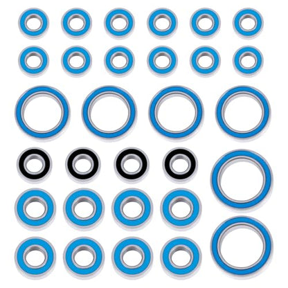30Pcs Wheel Hub Axle Steel Bearing Kit for Redcat Ascent-18 | 1/18 Rock Crawler Upgrade Parts P6 (ABEC 3)