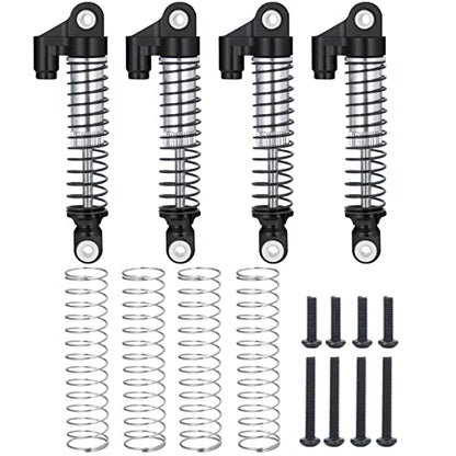 RC Shocks 56mm Adjustable Long Shock Absorber Damper for 1/18 TRX4M Crawler Car(Black) - color: Black