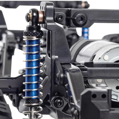 313mm Wheelbase Nylon Chassis Frame Front Rear Axles Kit with 2-Speed Transmission 35T 550 Motor for 1/10 RC Crawler Axial SCX10 TRX4 D90 DIY Upgrade Parts