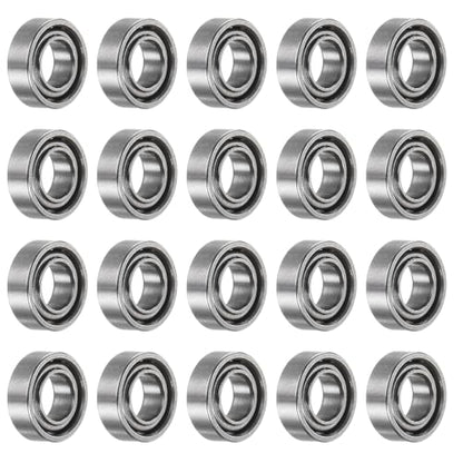 uxcell 20pcs MR63 Deep Groove Ball Bearings 3x6x2mm Chrome Steel Miniature Bearing Double Shielded Precision Bearings, P6 (ABEC 3) - size: 3x6x2mm