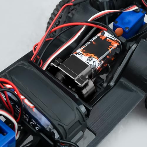 Aluminum Transmission Housing Gearbox Case for TRX4M 1/18th RC Crawler Car Upgrade Parts Accessories (Black) - color: Black