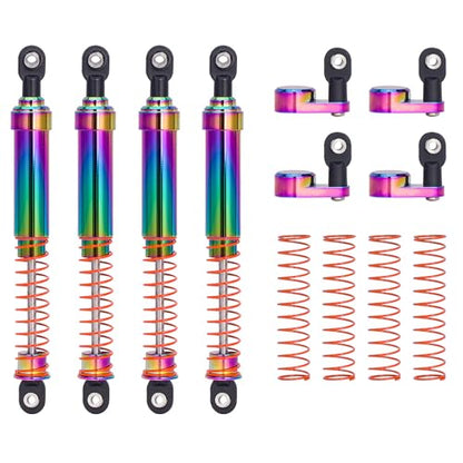 1/10 RC Shock Oil Dampers kit with Offset Cap for 1/10 SCX10 TRX4 Capra Axial Tamiya LCG Cheater Rigs VS4-10 D90 90046 RC Crawler Car (115mm) - size: 115mm
