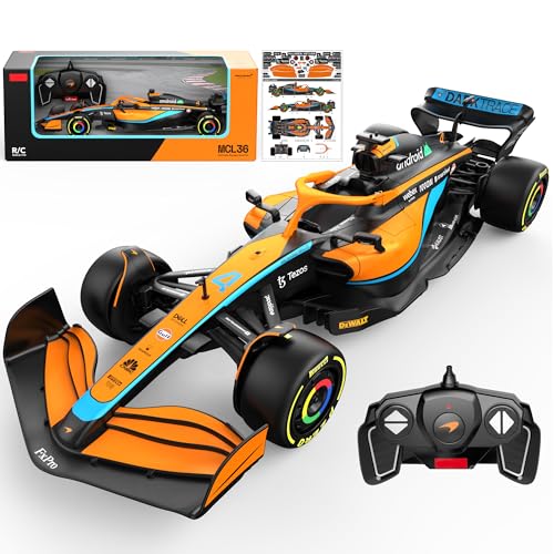 Voltz Toys Authentic Licensed 1:18 McLaren F1 MCL36 Remote Control Car - F1 Collection RC car Series for Kids and Adults - 2.4GHz RC Car for Gift (1:18 McLaren F1 MCL36) - color: 1:18 Mclaren F1 Mcl36