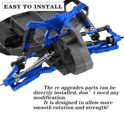 Upgrade Parts for Rustler/Stampede 2WD(VXL), Front/Rear Suspension A-Arms,Steering Blocks,Caster Blocks C-Hubs,Stub Axle Carriers,Shock Towers,Steering Bellcrank,RCarmumb Aluminum RC Hop-Up,Navy Blue - color: Navy Blue(1set)