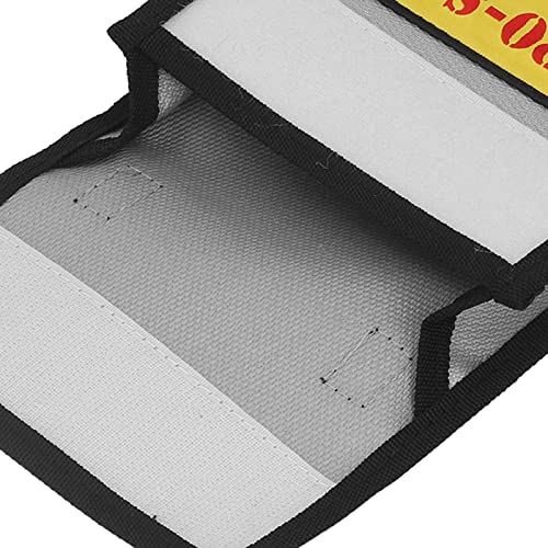 Lipo Battery Safety Bag, Fireproof Explosion Proof Battery Guard Sack with Fire Fibre Handle for Charging Storing Aircraft Batteries Home Workshop