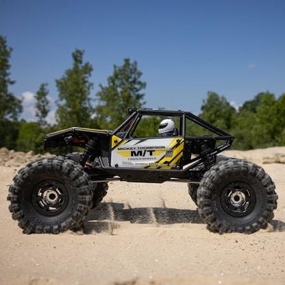 Axial RC Truck UTB18 Capra 4WS 1/18th 4x4 RTR (Comes with Everything Needed to Run), Yellow, AXI-1750T2 - color: Yellow