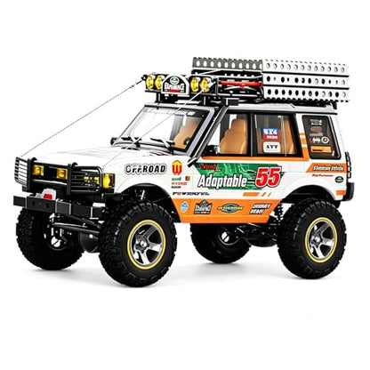 YUCT JXC LR1801 1/18 Scale RC Crawler | 2.4GHz All Terrain Off Road Remote Control Car 4WD for Adults (Green) - color: Green