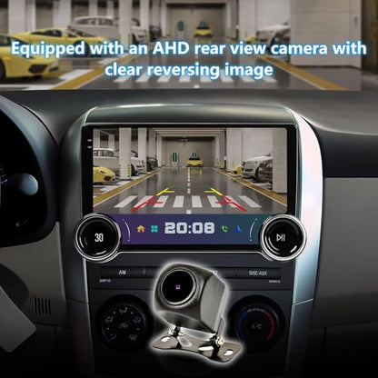 Binize 10.1 Inch Android 13 Single Din Car Stereo Radio | Touchscreen Head Unit ,GPS Navigation Receiver,Wireless Carplay/Andriod Auto Bluetooth,FM,Mirror Link,Backup Camera