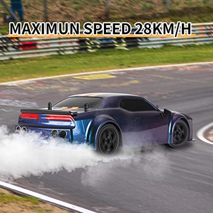 RC Drift Car, 1:14 Remote Control Car 4WD Drift RC Cars Vehicle 28km/h High Speed Racing RC Drifting Car Gifts Toy for Boys Kids