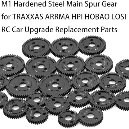M1 Spur Gear 1.0 Metric Pitch 42-Tooth, 30T 32T 34T 36T 38T 40T 42T 44T 46T 48T 50T 52T Spur Gear Mod 1 for TRAXXAS Slayer Pro 4X4 Revo 3.3 ARRMA HPI HOBAO LOSI, Hardened Steel Upgrade Part Gear (42T) - size: 42T