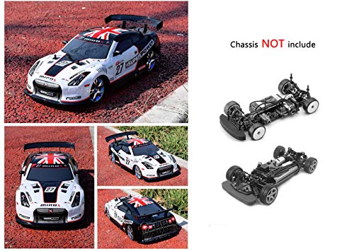 1/10 Scale RC Printed Precut Drift Racing Touring Onroad Car Body Shell Width 195mm with Wing Mirror Accessories (R35 B) - style: R35 B