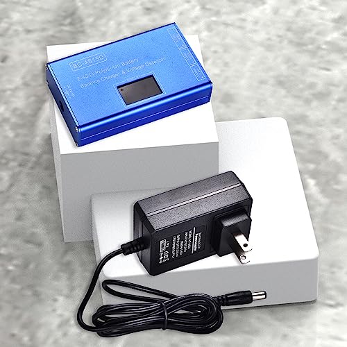 Airsoft Battery Charger- Lipo/Li-Ion Balance Smart Charger for 11.1V 7.4V 14.8V 2S 3S 4S Battery with Battery Checker for Airsoft Gun Gel Ball Blaster Splat Ball Gun & RC Hobby