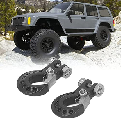 RC Crawler Parts Tow Hook, Portable Upgrade for RC Car Trailer Chain Accessories Black