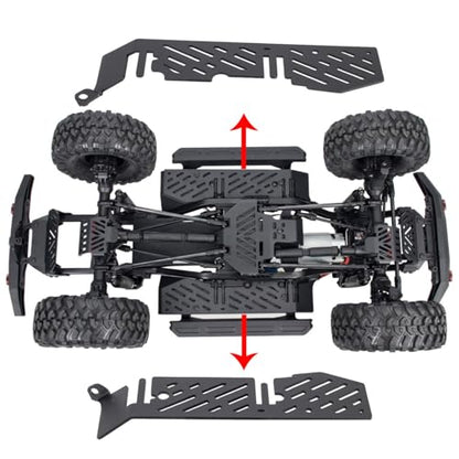 TRX4 Armor Kit,1/10 RC Chassis Armors Set Skid Plate for TRAXXAS TRX-4 Sport Bronco K5 Blazer Defender Body Link Shock Axle Protector (7)