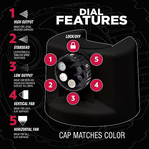 Rust-Oleum 2X Automotive Enamel 5-in-1 Spray Paint, Ultra Matte Black | Fast Dry, Adjustable Custom Spray Dial, Multi Surface (Metal, Wood, Plastic and More), Any Angle, Ultimate Coverage, 6 Pack - color: Ultra Matte Black, size: 12 Ounce (Pack of 6)