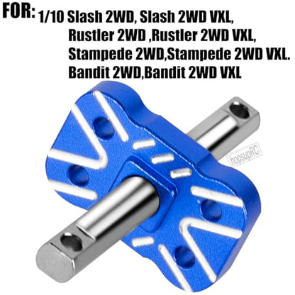 Aluminum Differential Locker Spool Diff Locker Mounts Set Upgrades Part for 1/10 Slash/Rustler/Stampede/Bandit 2WD(VXL),Sealed Differential Case Hops Up.Navy Blue - color: Navy Blue(for 1/10)