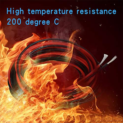 BNTECHGO 20 AWG Silicone Wire Red Black 10ft Stranded Tinned Copper Wire | Flexible 20 Gauge Stranded Wire Silicone Rubber Insulation For RC Models, Drone, Robot, Battery, EV Charger, 3D Printer, DIY - size: 20 gauge silicone wire 10ft and 10ft
