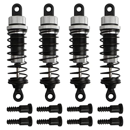 9201E RC Cars Aluminum Alloy Shocks Absorber PX9200-18 Accessories Spare Parts for 1:10 9201E 9203E 9205E 9206E 9200 Trucks 200E 210E RC Cars - color: 4 Pcs Grey