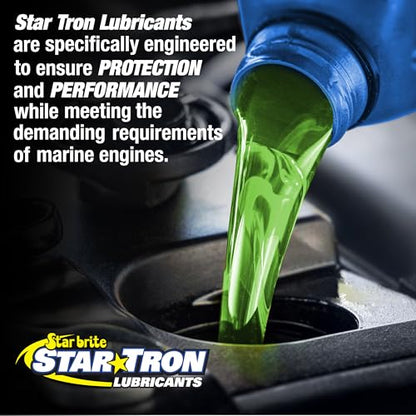 STAR BRITE Star Tron High Viscosity 80W90 Lower Unit Gear Lube | Anti-wear additives, rust and corrosion inhibitors, recommended for Mercury, Evinrude, Yamaha, Suzuki and Volvo engines - size: 32 Oz Quart, style: 80W-90W Mineral
