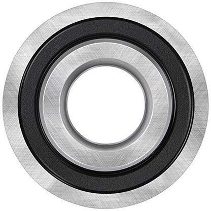 Bonbo 10Pcs Flanged Ball Bearings ID 3/4" x OD 1-3/8" for Lawn Mower, Wheelbarrows, Carts, Hand Trucks Wheel Alternative to 532009040, AM118315, AM127304, 10513, 251210 Etc, Deep Groove Ball Bearing
