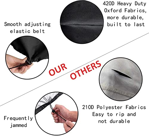 Tire Covers for Storage Large Tire Storage Bags Waterproof for Outdoor Indoor Update (Holding 4 Tires Up, Diameter 33")