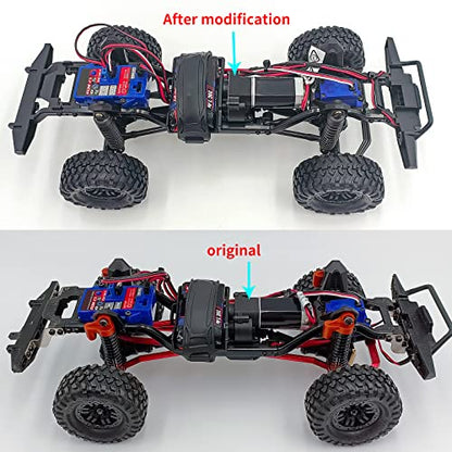 SWX 16.6:1 Metal Transmission for TRX4M 1/18 High Speed | Metal Gearbox, 16.6:1 Ratio, High Speed, TRX4M, 1/18 Crawler - size: Higher Speed Gear