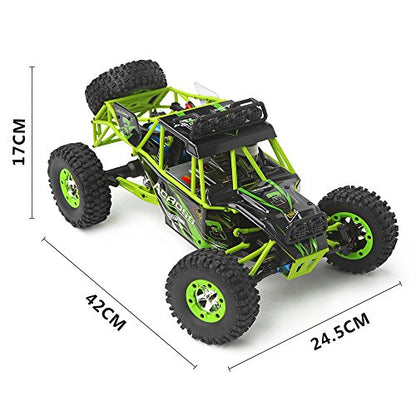 WLtoys 12427 RC Cars 1/12 Scale 2.4GHz Remote Control Car, 4WD 50KM/H High Speed Monster Trucks, All Terrain Off-Road Rock Crawler Climbing Buggy RTR for Adults