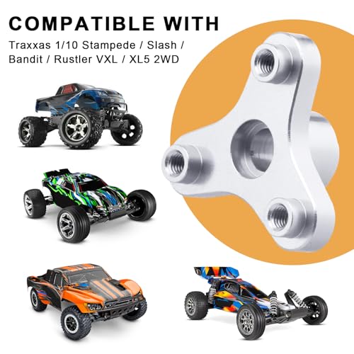 Metal Aluminum Alloy RC Slipper Clutch Eliminator for Traxxas 1/10 Stampede/Slash VXL / XL5 2WD (Silver) - color: Silver