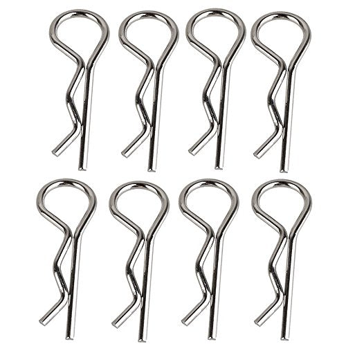 Hosim 50pcs Durable Stainless RC Car Shell Body Clip Pins, 0.8mm Universal Replacement Pins for 1/12 1/16 1/18 1/24 Scale RC Vehicles and Hosim 9112 9122 9123 RC Cars