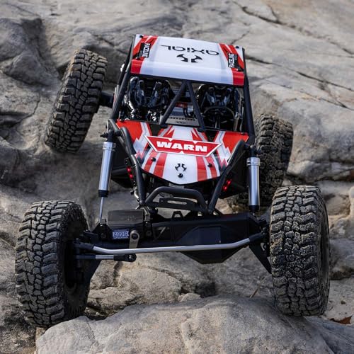 Axial AXP8 Gilamon 1/8 RC Crawler 2.2 4X4 RTR Trail Buggy, Red | Brushed, AXI-1207T2, Battery and Charger Not Included - color: Red