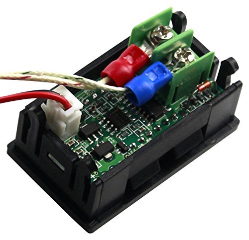 UCTRONICS -30-800 Degree Centigrade Digital Temperature Meter Blue LED Display K-Type Thermocouple Temp Sensor 2-Wires Reverse Polarity Protection with Black Case