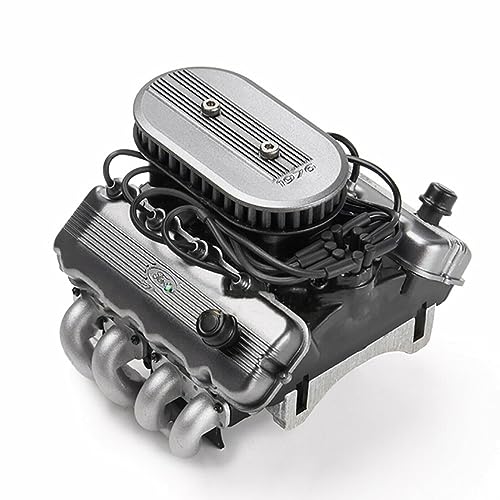 RC Car F76 V8 Simulate Engine Motor Cooling Fans Radiator for 1/10 TRX4 TRX6 G500 SCX10 D90 RC Brushless Motor Fan Heat Sink Kit