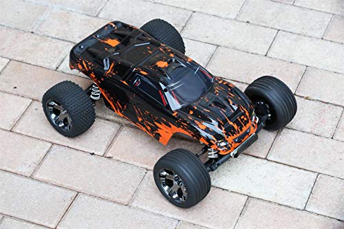 SummitLink Custom Body Muddy Orange Over Black Compatible for 1/10 Scale RC Car or Truck (Truck not Included) R-G-01