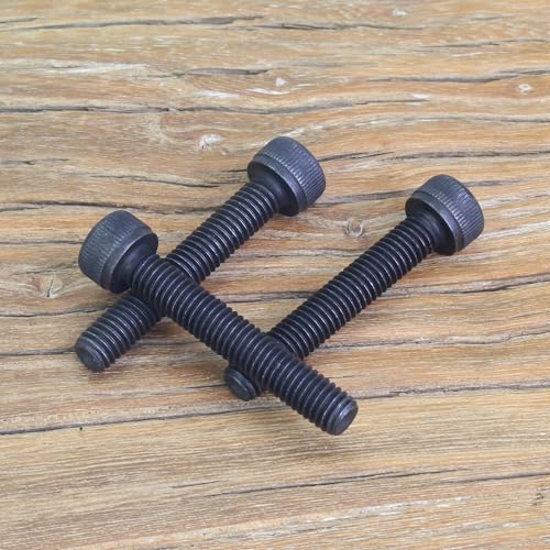 55 Pieces M5 x 30mm Socket Head Cap Screws, Thread Pitch 0.8mm, Sutemribor M5 Black Screws, 12.9 Grade Alloy Steel, Black Oxide Finish, Fully Threaded - size: M5 x 30mm, style: Socket Head