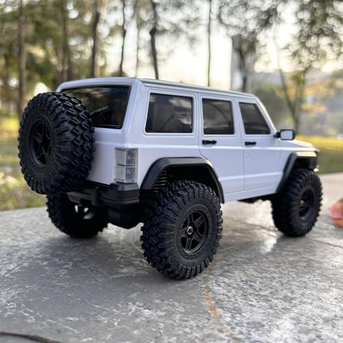WPLDEWAN RC Rock Crawler RC Truck 4x4 1/18 Scale Remote Control Jeep RTR | All Terrain 370 Brushed Motor 2.4GHz Fully Proportional 3 Range Speed Light System Hobby Grade‌ Adult