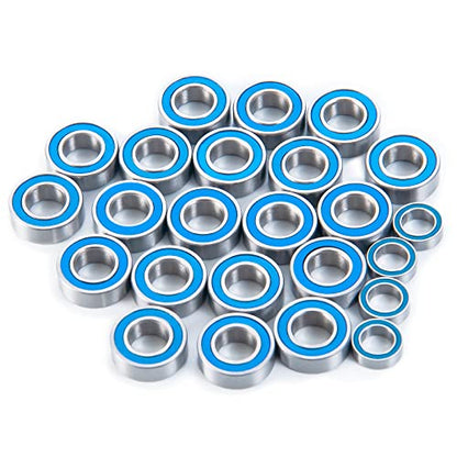 24PCS Steel Rubber Sealed Bearing Kit for Tamiya Super Clodbuster | Super Clodbuster & Bullhead RC Crawler Car Upgrade Parts