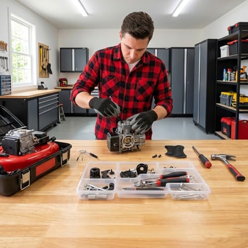 32-Piece Carburetor Cleaning Brush & Needle Kit, Micro Dirt Jet Cleaner Tool Set for Small Engine, Motorcycle, ATV, Weed Eater, Airbrush and Chainsaw, Stainless Steel Wire with Hex Wrench
