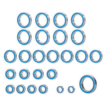 Steel 26PCS Rubber Ball Bearing Kit for Arrma Big Rock Typhon | Granite Senton Blx 3S 4S 2wd 1/10 4x4 RC Crawler Car Upgrade Parts