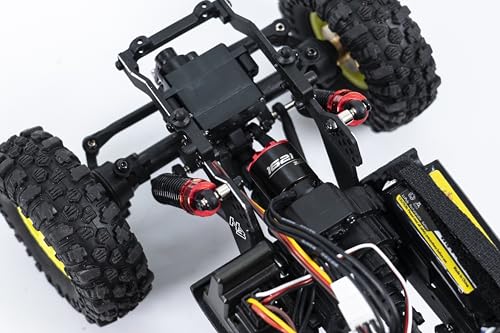 Helidirect HobbyPlus 1/18 RC Crawler - CR-18P PRO Brushless Juice Up Edition RTR w HBW Electronics, 2.4GHz 4CH TX - Remote Control Crawler, RC Rock 1/18 Full Lock 4WD Off-Road for Adults - Red