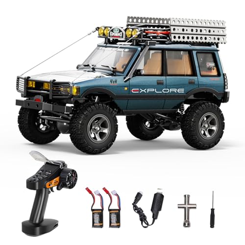1/18 Scale RC Crawler, 2.4GHz Full Proportional Remote Control Off Road Car, 4WD RC Rock Truck Simulation Off Road Climbing Vehicle Dual Speed Model Car for Adults (Green) - color: Green
