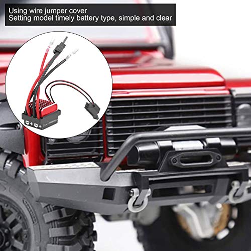 VBESTLIFE 360A Electronic Speed Controller RC Crawler Car Bidirectional Brushed ESC (Plug) - size: TRX plug